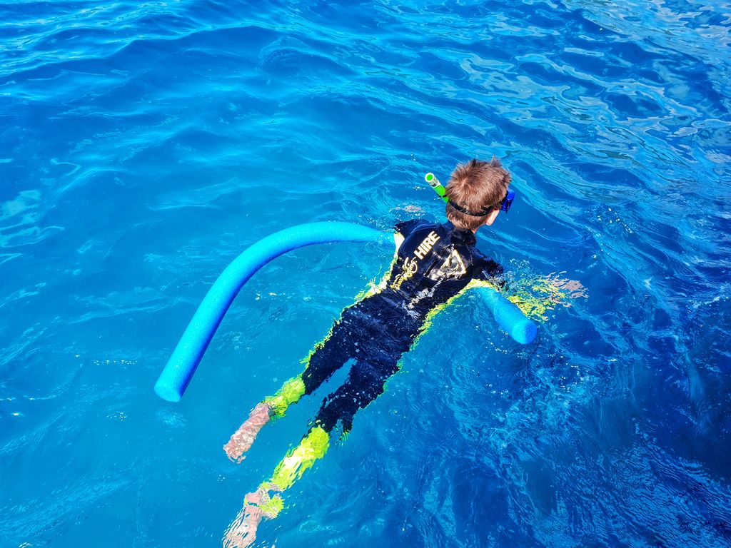Great Barrier Reef With Kids - swim noodles