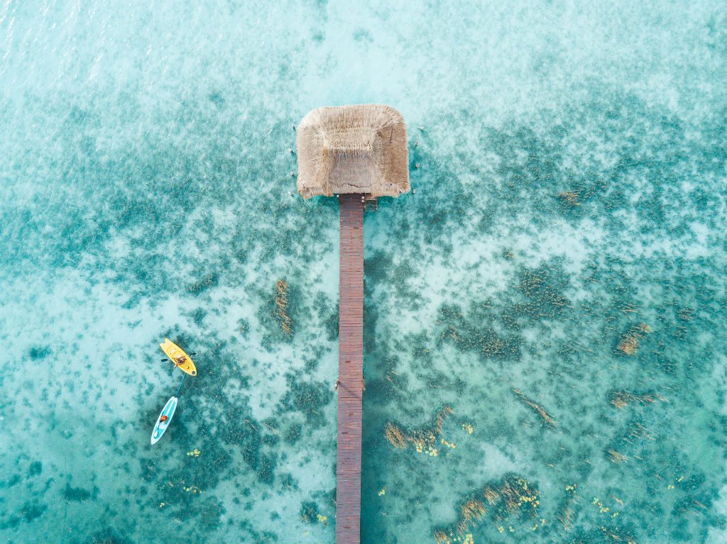 Bacalar, Mexico, Yucatan Peninsula, Lake of Seven Colors