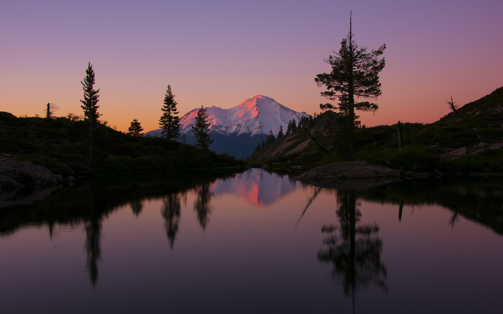 Sunset at Mt. Shasta