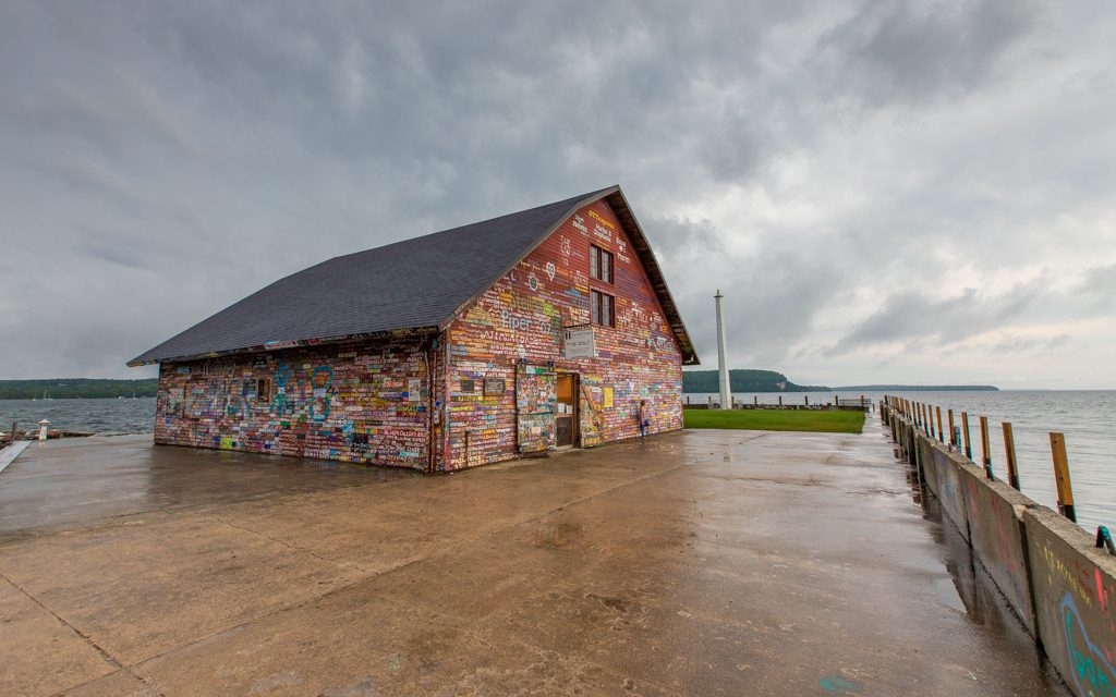 Where to travel in 2019 - The Hardy Gallery in Ephraim, Wisconsin – an old dockside warehouse signed by ships’ captains over the years