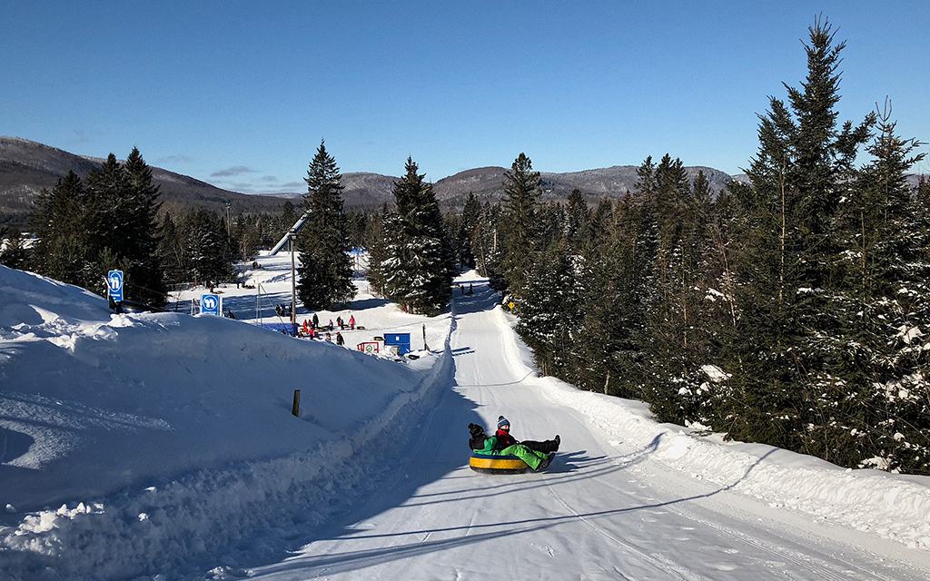 Tubing in Quebec Canada