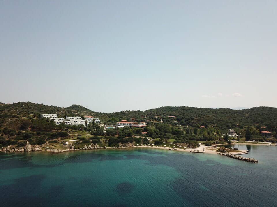 Agionissi Resort on Ammouliani Island in Greece.