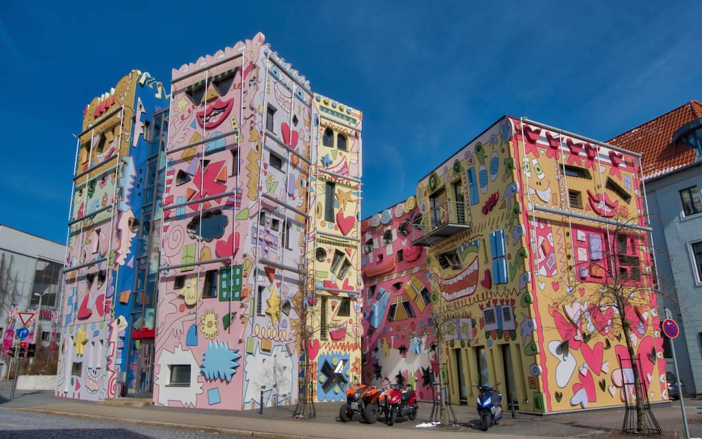 Happy Houses in Brunswick Northern Germany by Mike Shubic