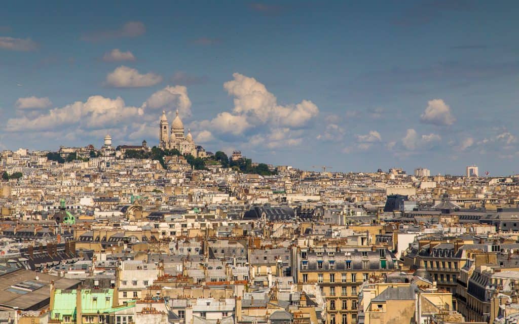 Paris on a Budget - Looking up towards Montmartre from near the Louvre. You can stay literally anywhere here and be only minutes away from the main sites by Métro.