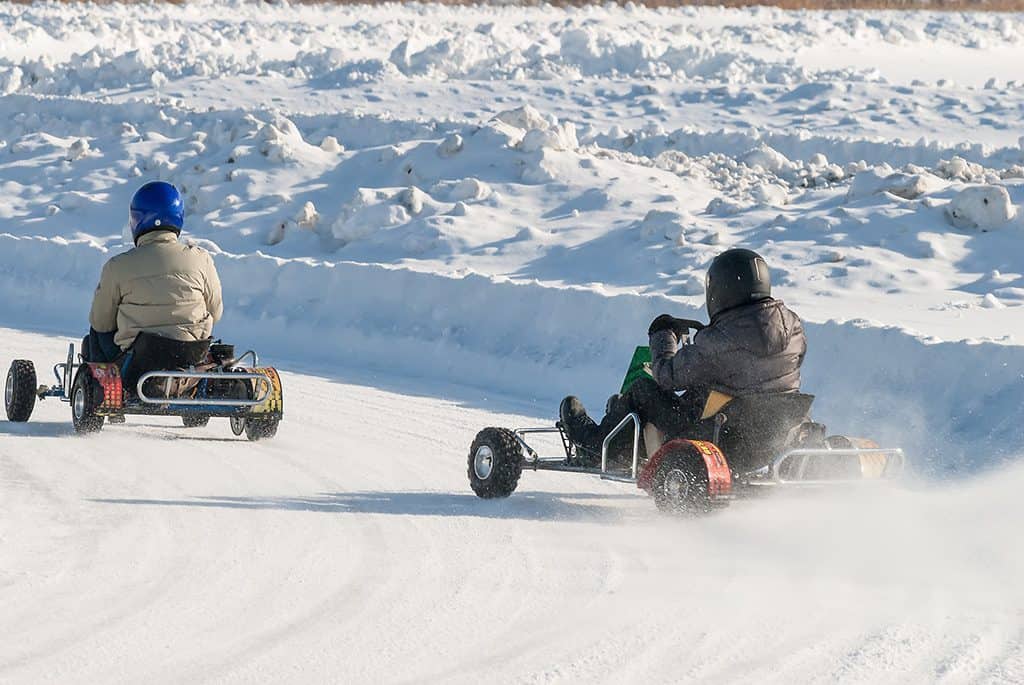 Ice Karting in Levi, Finland