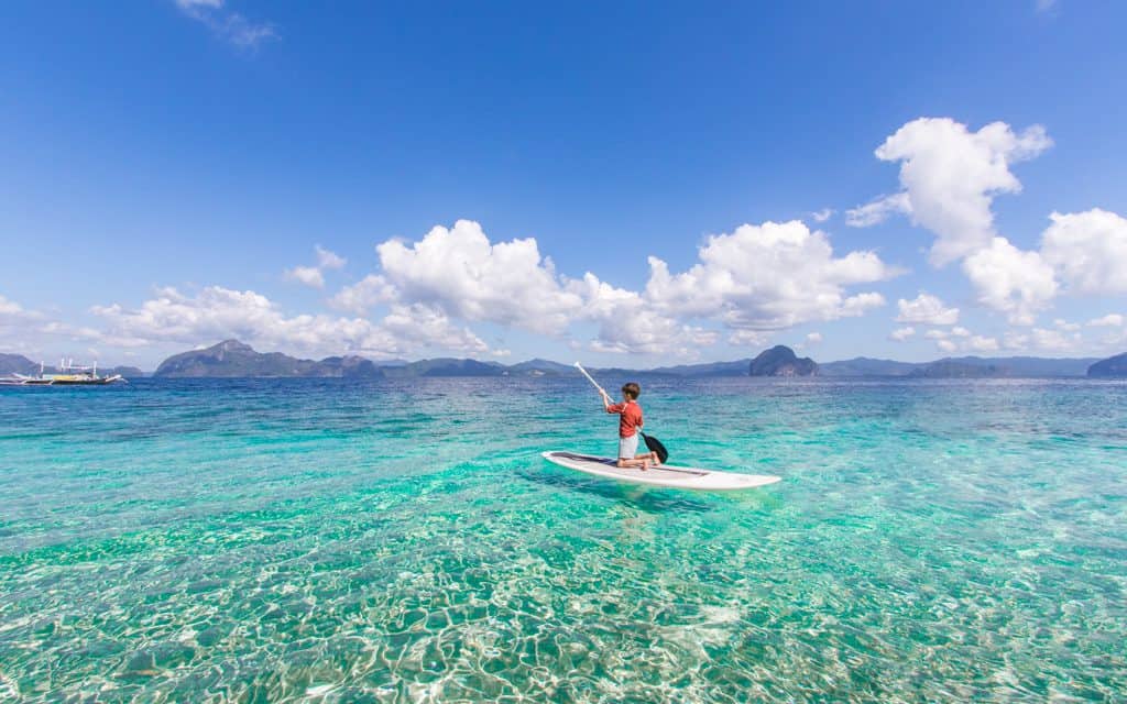 Family Travel Inspiration - Paddle Boarding in Palawan