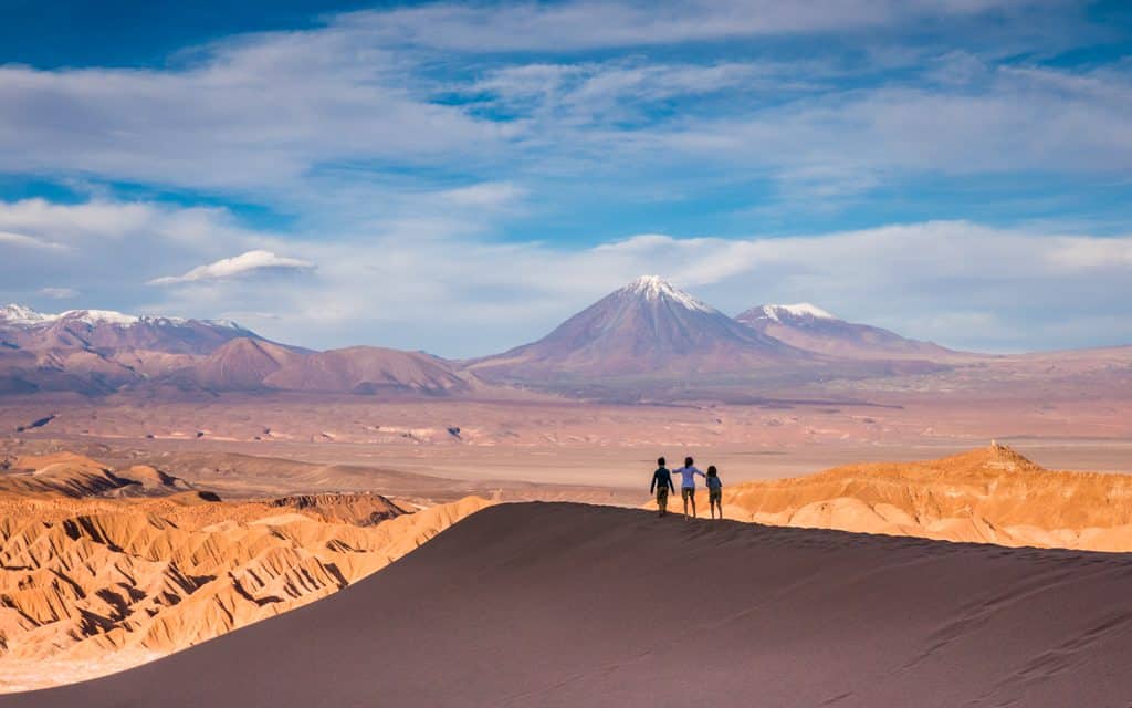Family Travel Inspiration - Walking on dunes in the Chile's Atacama Desert