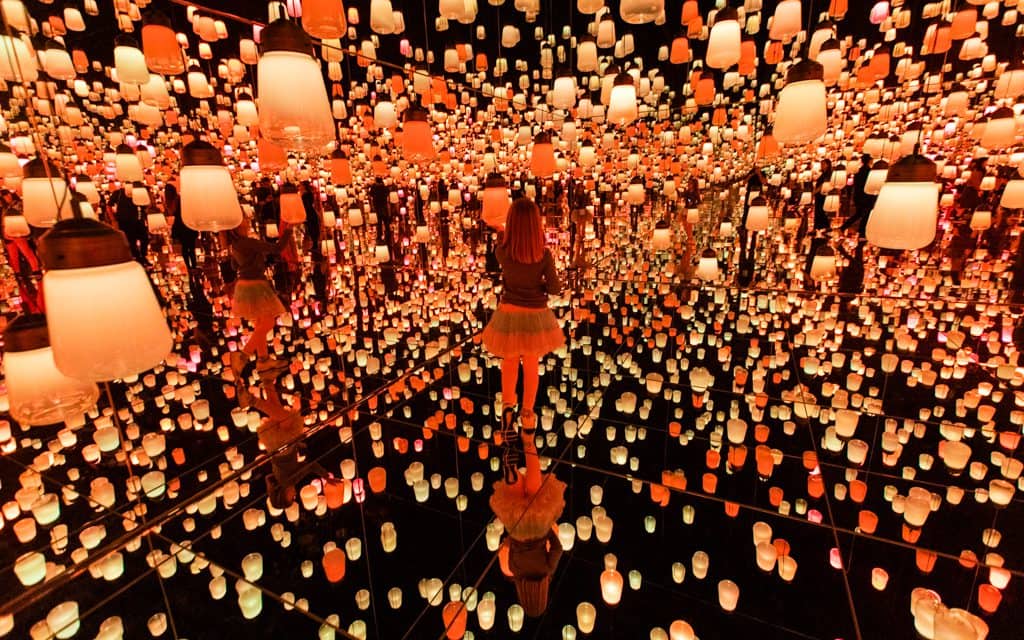 Family Travel Inspiration - In the Mori Digital Art Museum in Tokyo