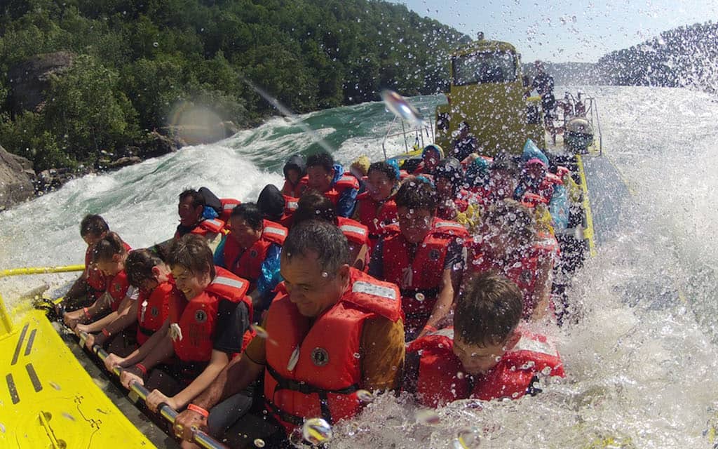Whirlpool Jet boat ride in Niagara Falls