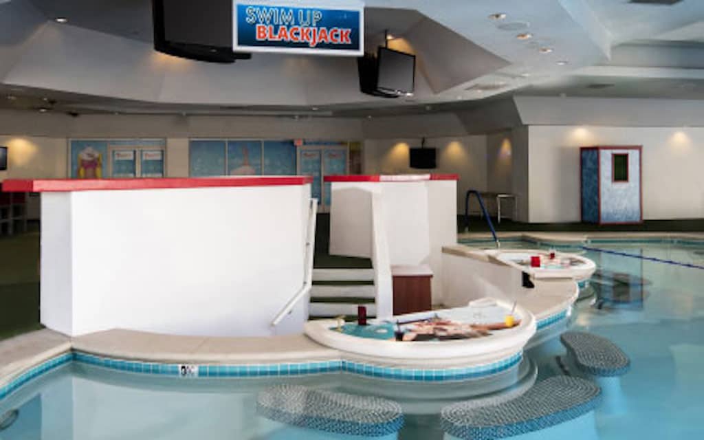 Swim-up bar at Tropicana