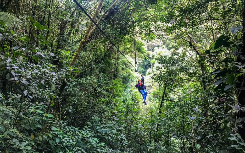 Best adventure destinations - Zip-lining through the Panamanian cloud forest