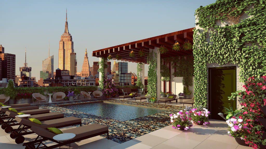 Rennaisance New York Chelsea Hotel, NYC, rooftop pool