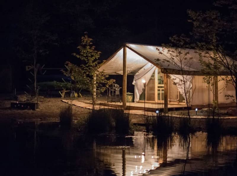 indiana, cabin, glamping