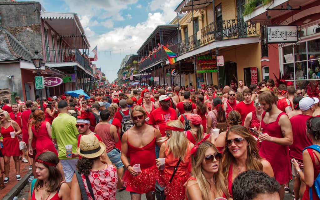 Red Dress run in New Orleans by Mike Shubic of MikesRoadTrip.com