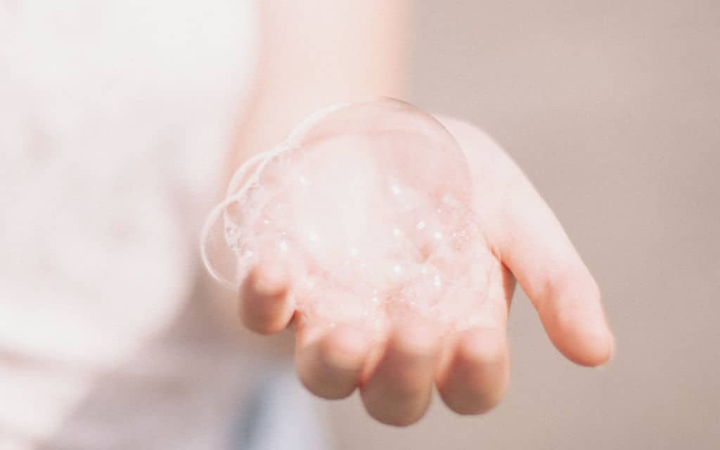 Washing Hands with Bubble Unsplash