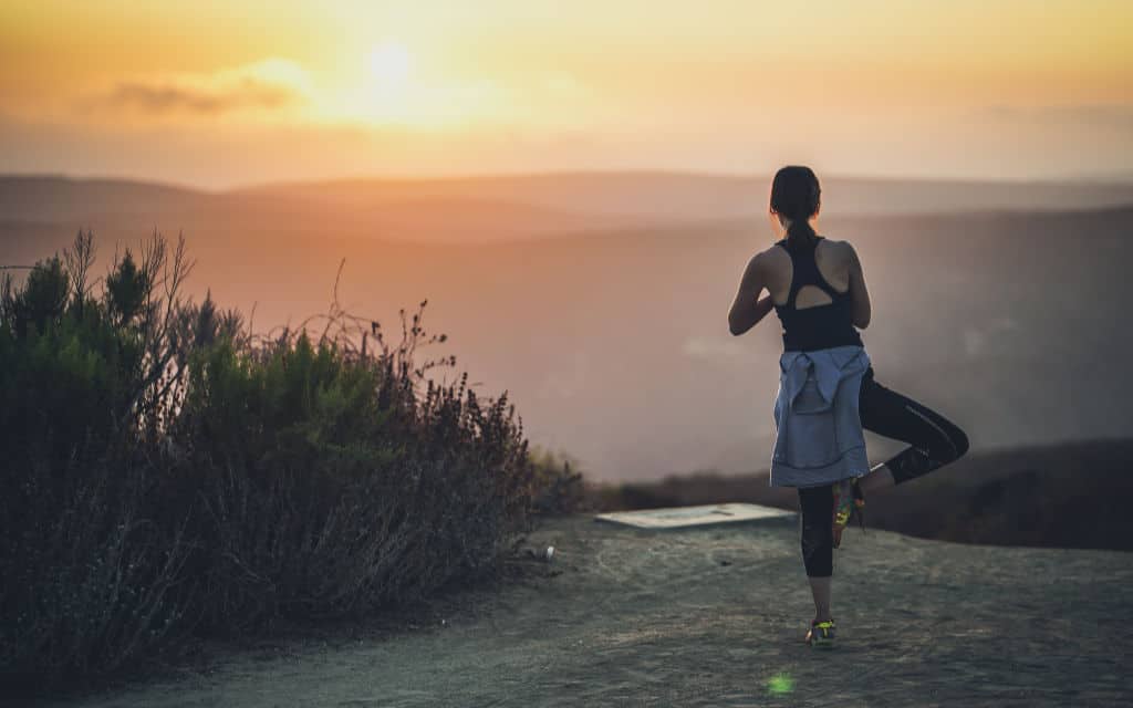 Yoga at sunset Unsplash