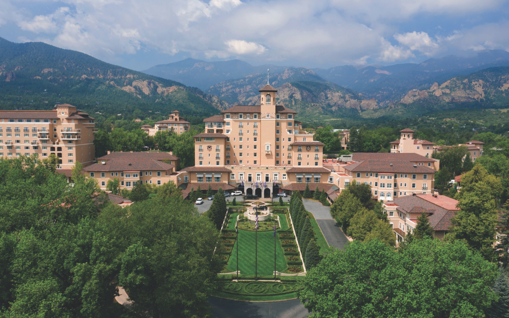 Aerial view of The Broadmoor