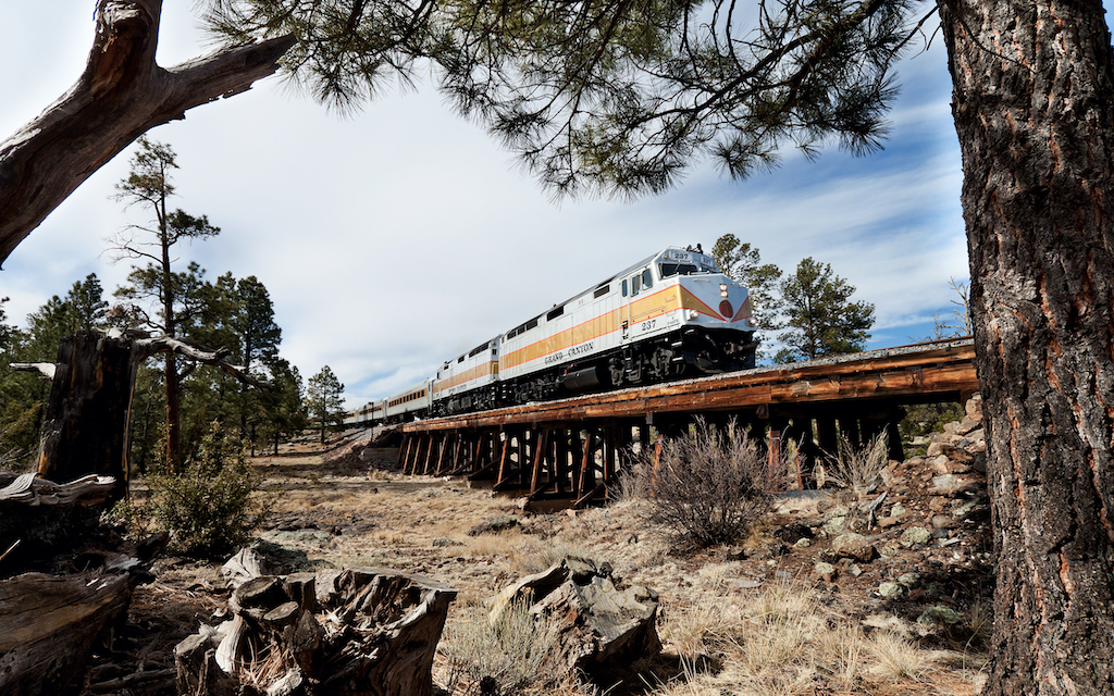 Grand Canyon Railway one of the best US train trips.
